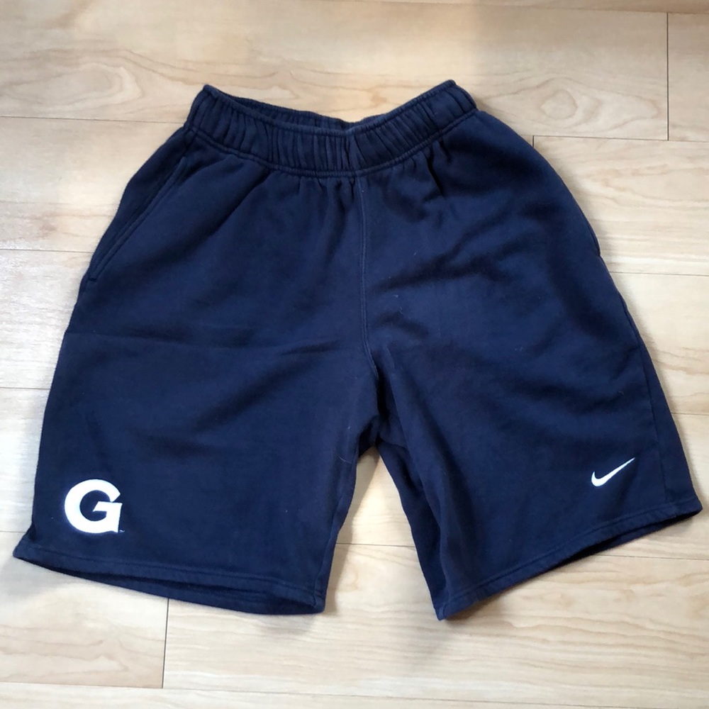 Georgetown Navy Nike Sweat Shorts - Sz S